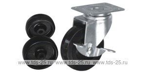 Колесо поворотное с площадкой Lema CE2-PA-75-55-C3
