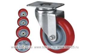 Колесо поворотное с площадкой Lema ED2-TPU-88-95-6