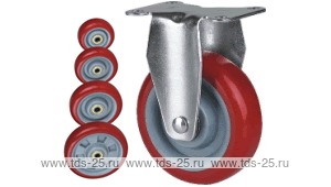 Колесо неповоротное Lema ED1-TPU-88-95-6